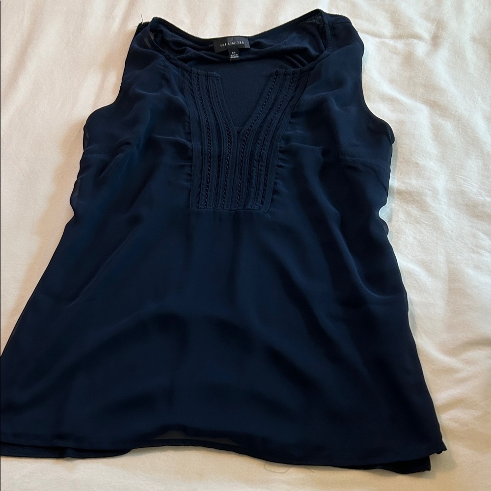 Ann Taylor Midnight Blue Tank Top